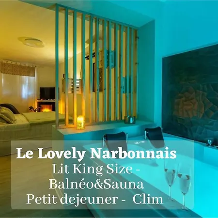 Apartment Le Lovely Narbonnais - Balneo & Sauna Narbonne
