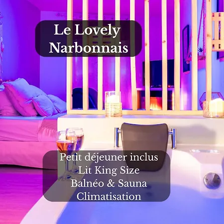 Le Lovely Narbonnais - Balneo & Sauna Apartamento *
