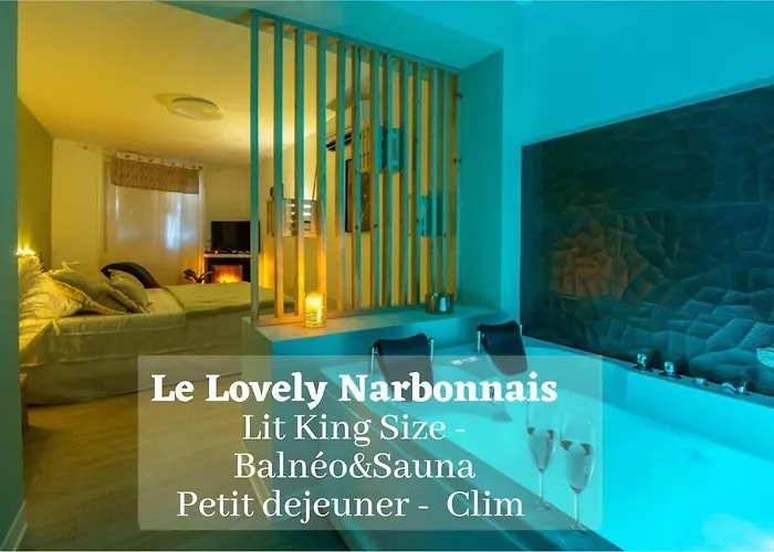 Apartment Le Lovely Narbonnais - Balneo & Sauna Narbonne